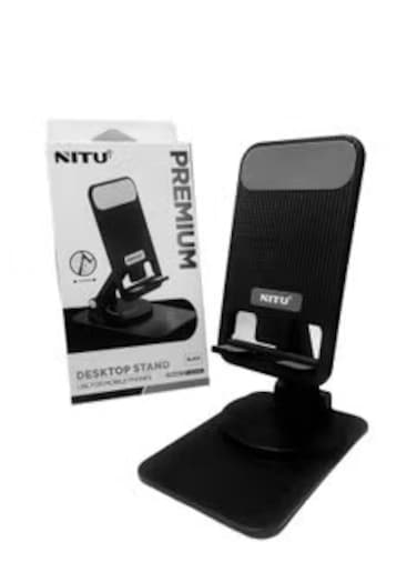 NITU Desktop Mobile Phone Tablet Holder Stand Rotatable Aluminum Alloy Cellphone Bracket
