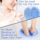 Pack of 2 Shower Foot Scrubber Mat Back Washer Back Exfoliating Bath Wash Pad Wall Mounted Slip Suction Cups Foot Scrubber for Use in Shower Cups Foot Cleaner for Men and Women" Blue