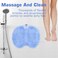 Pack of 2 Shower Foot Scrubber Mat Back Washer Back Exfoliating Bath Wash Pad Wall Mounted Slip Suction Cups Foot Scrubber for Use in Shower Cups Foot Cleaner for Men and Women" Blue