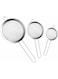 Dubai Gallery Set Of 3 Premium Fine Mesh Strainers Silver 4.64Inch