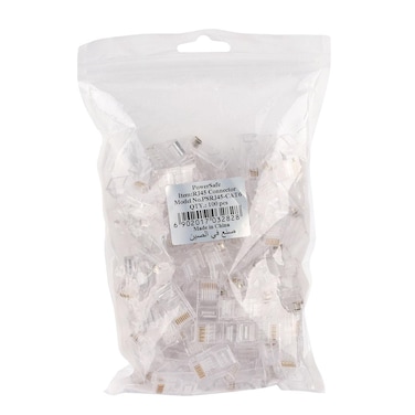 Terminator Patch Cord CAT6 Connectors RJ45-8P8C (100 Pcs In Bag)
