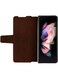 Nillkin Aoge Leather Case for Samsung Galaxy Z Fold4 5G &ndash; Premium PU Leather Protective Cover, Shockproof, Anti-Scratch, Slim Fit, Brown