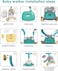 Factory Price Bella 3 in 1 Multifunctional Baby Walker - Green