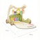 Factory Price Daisy 3 in 1 Multifunctional Baby Walker - Walker, Activity Play Mat &amp; Piano Mode - Green