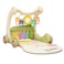 Factory Price Daisy 3 in 1 Multifunctional Baby Walker - Walker, Activity Play Mat &amp; Piano Mode - Green