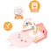 Factory Price Cute Rabbit Baby Play Gym - Kick Pedal Piano, Activity Mat and Hanging toys