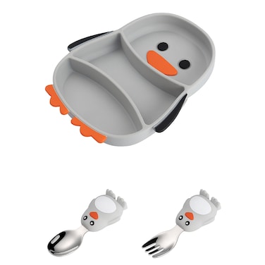 Factory Price Elena Kids Silicone Tableware - Penguin