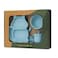 Factory Price Nora 12 Pieces Baby Feeding Tableware Set - Bunny Blue