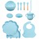 Factory Price Nora 12 Pieces Baby Feeding Tableware Set - Lion Blue