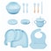 Factory Price Nora 12 Pieces Baby Feeding Tableware Set - Elephant Blue