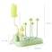 Factory Price Baby Bottle Cleaning Brush Set with Drying Rack - Green