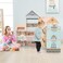 Factory Price Grace Wooden Realistic Play House - 3 Feet Big Doll House with 42 Accessories and Minatures Furnitures