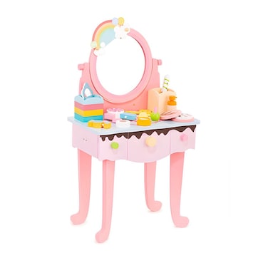 Factory Price Kids Wooden Makeup Set with Table Pretend Play Set