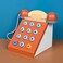 Factory Price Interactive Wooden Telephone Toys For Kids - Red
