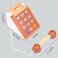 Factory Price Interactive Wooden Telephone Toys For Kids - Red