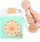 Factory Price Interactive Wooden Telephone Toys For Kids - Green