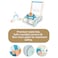 Factory Price Enzo 5 in 1 Learning Wooden Baby Walker with Activity Center - Blue