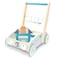 Factory Price Enzo 5 in 1 Learning Wooden Baby Walker with Activity Center - Blue
