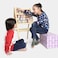 Factory Price Kids Double Sided Magnetic Wooden Easel Board with Alphabet Characters