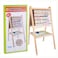 Factory Price Kids Double Sided Magnetic Wooden Easel Board with Alphabet Characters
