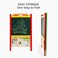 Factory Price Kids Double Sided Magnetic Wooden Easel Board with Alphabet &amp; Number Characters