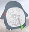 Factory Price Penguin Montessori Busy Board with Double-Sided Drawing Board &ndash; Wooden Sensory Activity Center for Toddlers Grey
