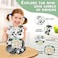 Factory Price 9 in 1 Large Wooden Multifunctional Panda Busy Board