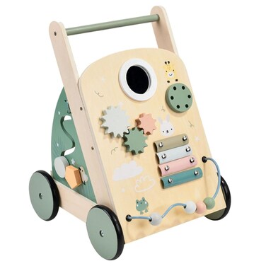 Factory Price Montessori Wooden Activity Walker with Busy Board for Toddlers - A