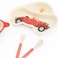 Factory Price 5 Piece Car Desinged Kids Bamboo Tableware Set - B