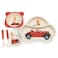 Factory Price 5 Piece Car Desinged Kids Bamboo Tableware Set - B