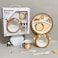 Factory Price 5 Piece Monkey Bamboo Tableware Set