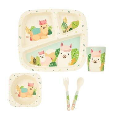 Factory Price 5 Piece Lalma Bamboo Tableware Set