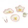 Factory Price 6 Piece Star and Cloud Duck Bamboo Tableware Set