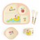 Factory Price 5 Piece Summer Camp Bamboo Tableware Set