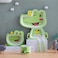 Factory Price Cute Croc Bamboo Tableware Set