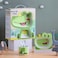 Factory Price Cute Croc Bamboo Tableware Set