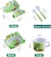 Factory Price Cute Croc Bamboo Tableware Set