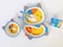 Factory Price 5 Piece Kitten Fish Bamboo Tableware Set