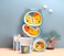 Factory Price 5 Piece Kitten Fish Bamboo Tableware Set