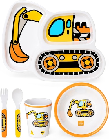 Factory Price  Bamboo Excavator Tableware Set - Yellow