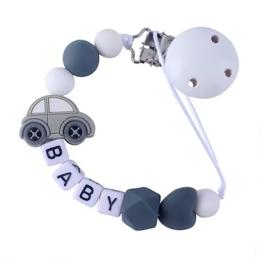 Factory Price Car Silicone Pacifier Clip - Grey