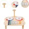Factory Price Kids Interactive Wooden Musical Play Set &ndash; Drum, Xylophone &amp; Cymbal Combo
