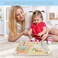 Factory Price Double Sided Wooden Sensory Busy Board Set with Various Activity