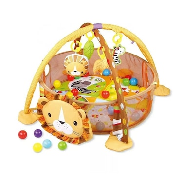 Factory Price Lion Designed Activity Play Gym with Ball Pit