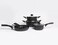Baroly 10-Piece Non-Stick granite Cookware Set - Black Color