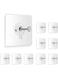 Zulaxy Photo Frame Hooks for Wall Without Drilling, 10 Pack Self Adhesive Hooks for Wall Heavy Duty Strong Nail Free for Hanging Photo Frame (Hanging Hook, Transparent) Stainless Steel