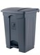 Step Trash Bin   Plastic Matte Finish   Functional Waste &amp; Garbage Waste Bin   Suitable For Homes, Villas, Large Areas &amp; Communal Spaces   Grey   68 Liters