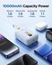 10000mAh Portable Power Bank with Built-in USB Cables, 30W High Speed Charging USB C Battery Pack, Mini LED Display Power bank for iPhone 16/15/14/13 Pro/Pro Max/Plus Samsung and Other Devices - Blue