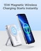 Mag-Safe Portable Power Bank - 10000mAh Wireless Foldable Charger, 30W PD Fast Charging Magnetic Battery Pack with Stand and LED Display, for iPhone 16/15/14/13/12 Pro/Pro Max/Plus/Mini Series