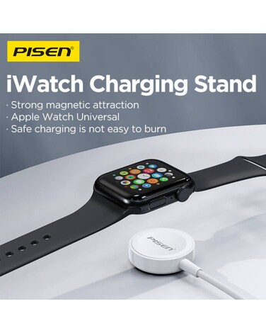 Apple Watch Charger Magnetic Fast Charging USB C Cable [Portable] Magnetic Wireless Charging Compatible with iWatch Series Ultra/10/9/8/7/6/SE/5/4/3/2- 1M - White